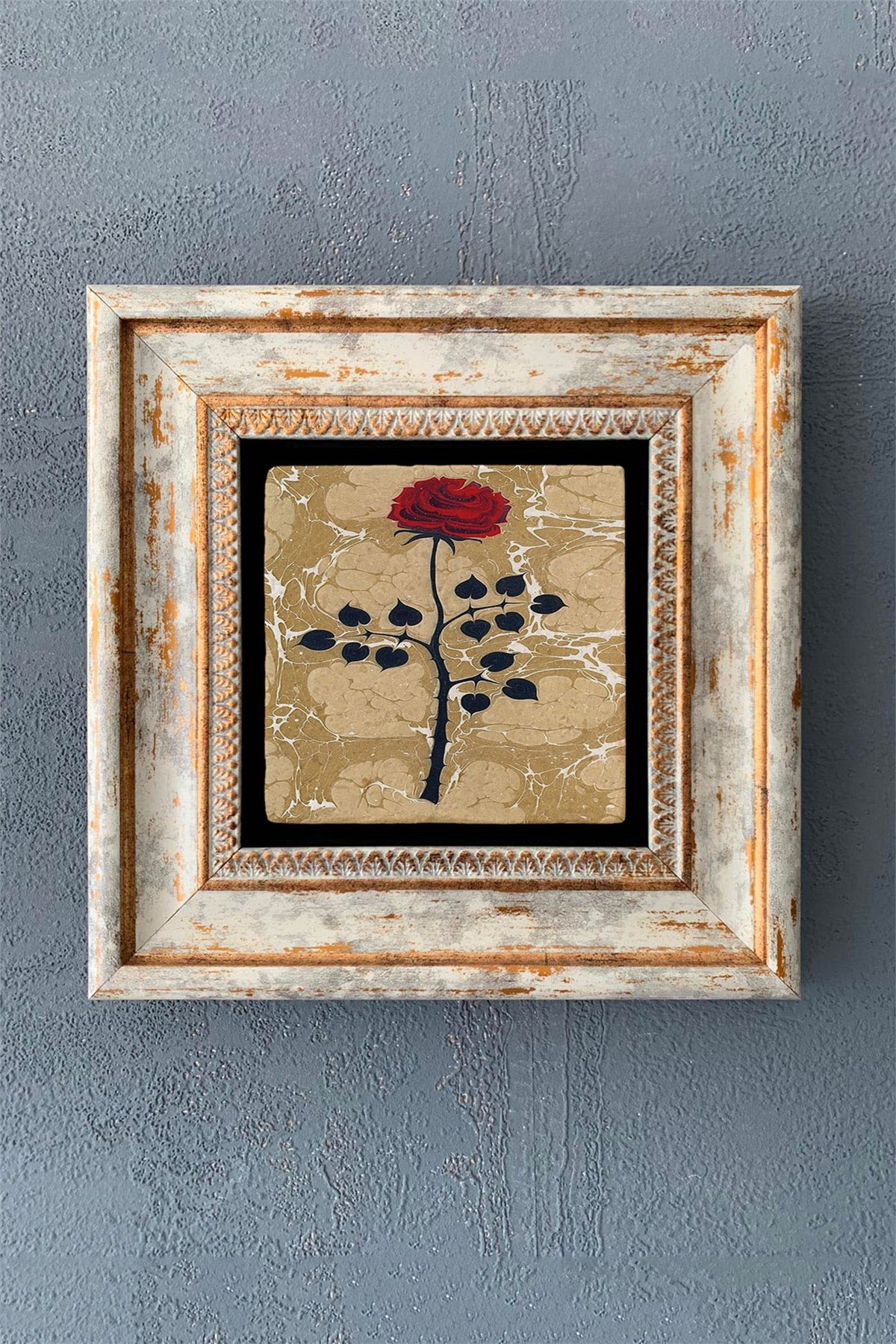 OSCAR STONE DECOR TEKLİ ÇERÇEVELİ DOĞALTAŞ DUVAR DEKORU / CDD1-40-1133 (WALL DECOR)
