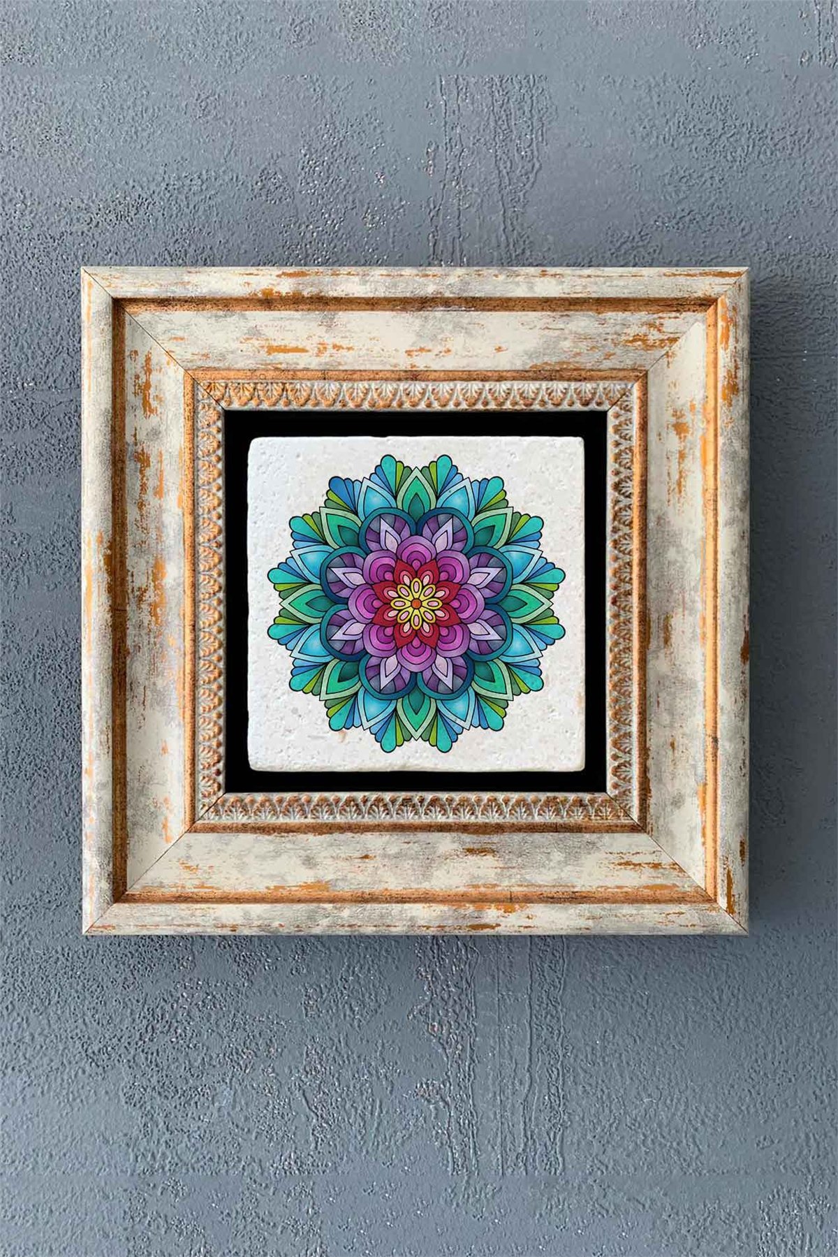 OSCAR STONE DECOR TEKLİ ÇERÇEVELİ DOĞALTAŞ DUVAR DEKORU / CDD1-40-1381 (WALL DECOR)