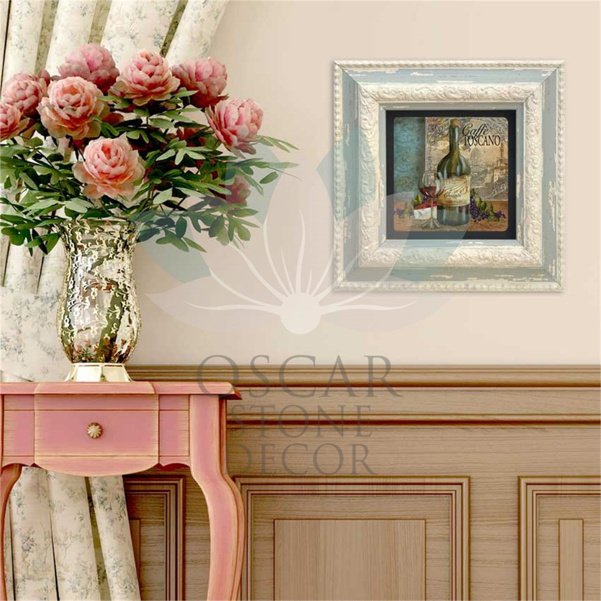 OSCAR STONE DECOR TEKLİ ÇERÇEVELİ DOĞALTAŞ DUVAR DEKORU / CDD-10-036 (WALL DECOR)