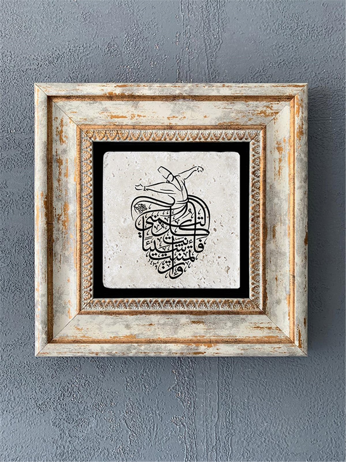 OSCAR STONE DECOR TEKLİ ÇERÇEVELİ DOĞALTAŞ DUVAR DEKORU / CDD1-40-067 (WALL DECOR)