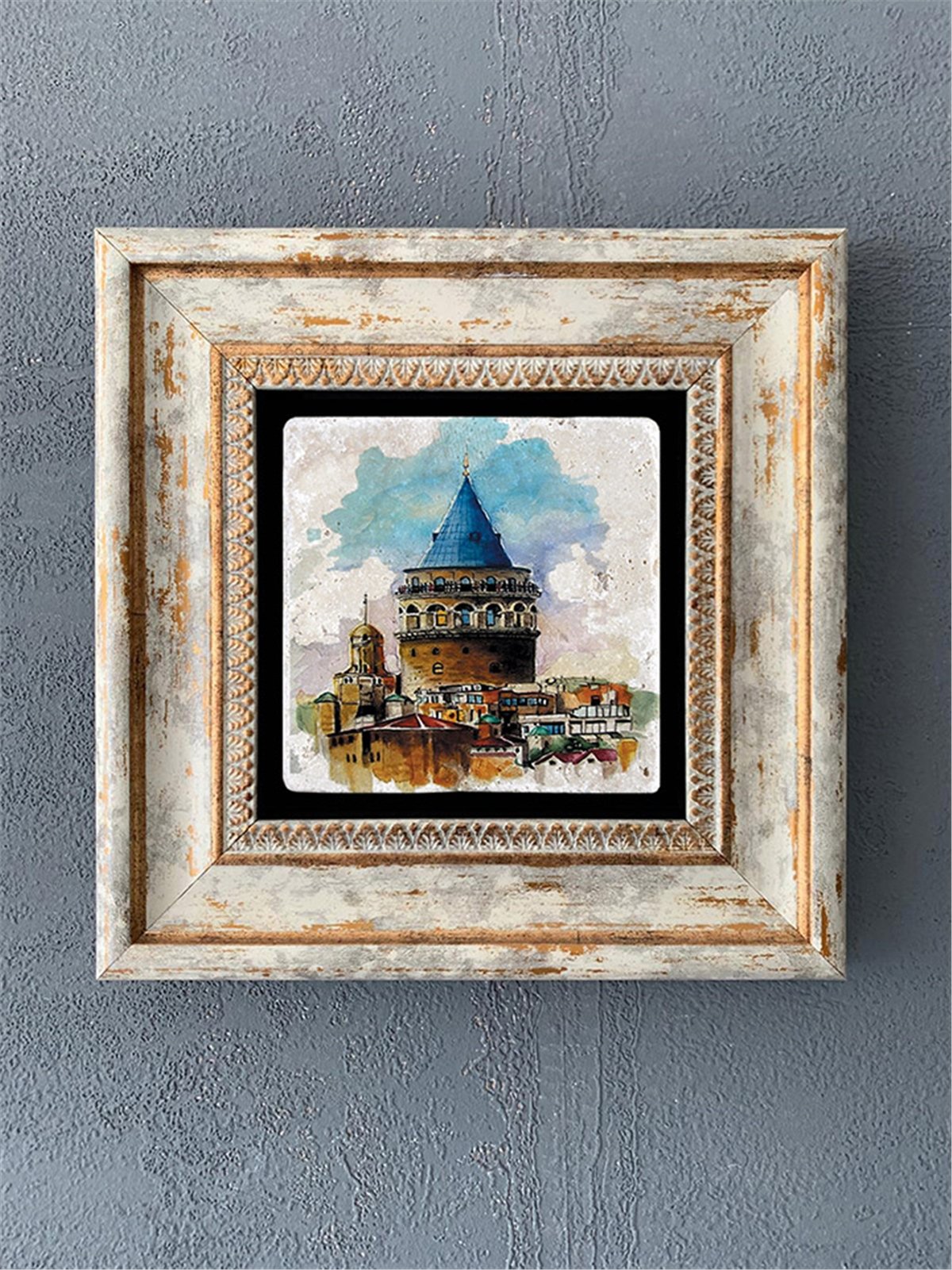 OSCAR STONE DECOR TEKLİ ÇERÇEVELİ DOĞALTAŞ DUVAR DEKORU / CDD1-40-043 (WALL DECOR)