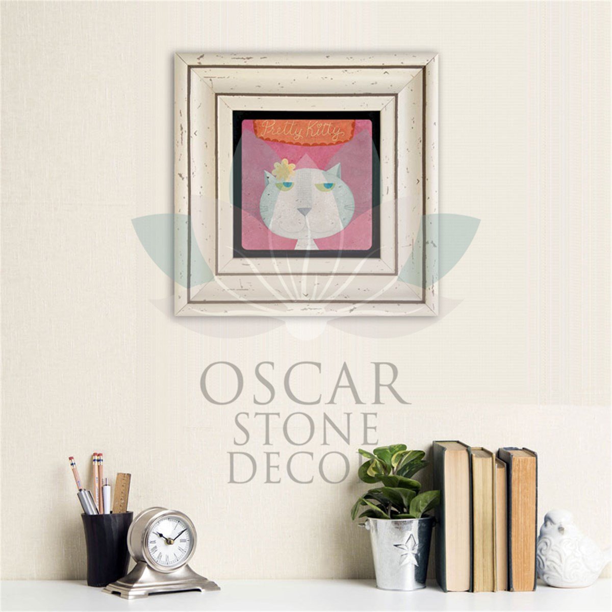OSCAR STONE DECOR TEKLİ ÇERÇEVELİ DOĞALTAŞ DUVAR DEKORU / CDD-30-050 (WALL DECOR)
