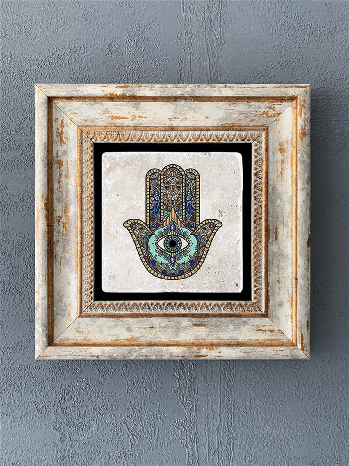 OSCAR STONE DECOR TEKLİ ÇERÇEVELİ DOĞALTAŞ DUVAR DEKORU / CDD1-40-114 (WALL DECOR)
