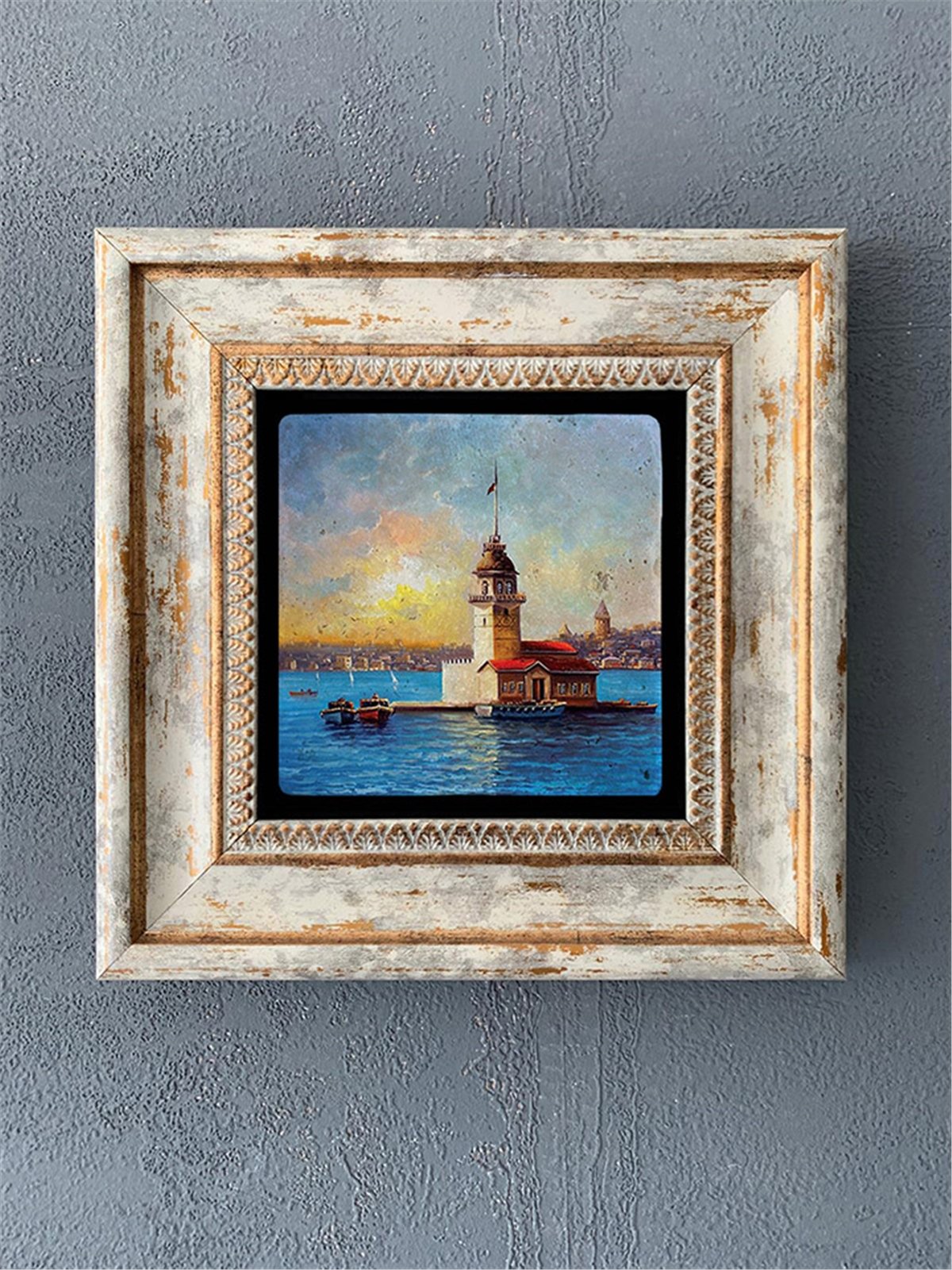 OSCAR STONE DECOR TEKLİ ÇERÇEVELİ DOĞALTAŞ DUVAR DEKORU / CDD1-40-018 (WALL DECOR)