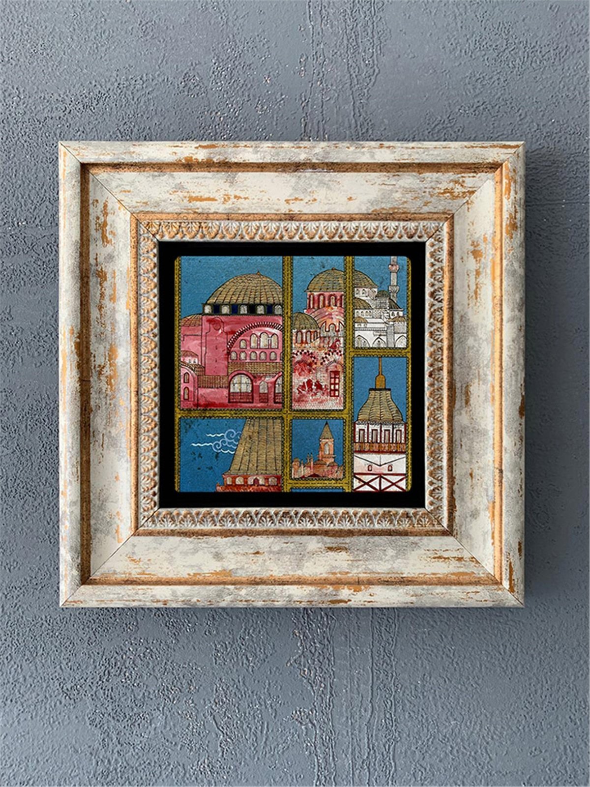 OSCAR STONE DECOR TEKLİ ÇERÇEVELİ DOĞALTAŞ DUVAR DEKORU / CDD1-40-514 (WALL DECOR)