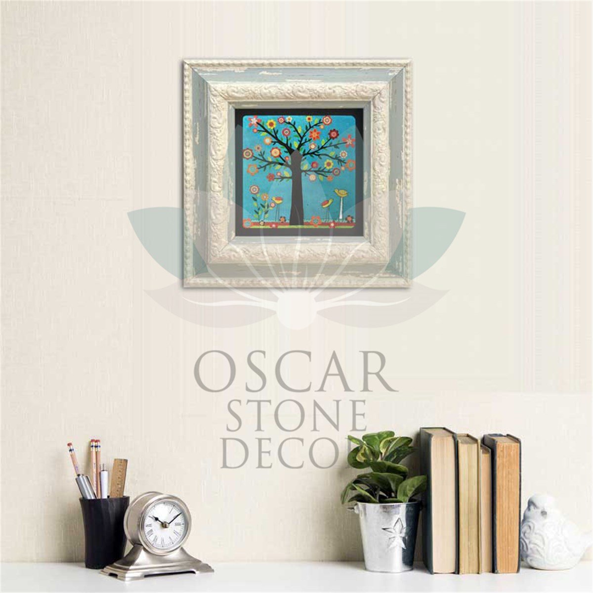 OSCAR STONE DECOR TEKLİ ÇERÇEVELİ DOĞALTAŞ DUVAR DEKORU / CDD-10-019 (WALL DECOR)
