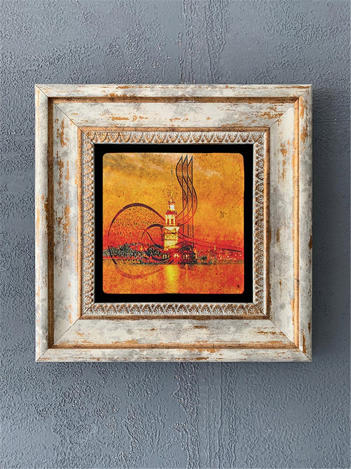 OSCAR STONE DECOR TEKLİ ÇERÇEVELİ DOĞALTAŞ DUVAR DEKORU / CDD1-40-034 (WALL DECOR)