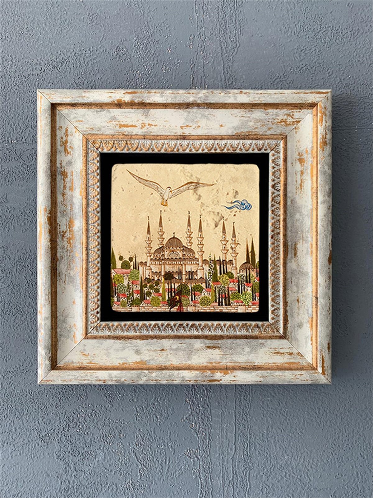 OSCAR STONE DECOR TEKLİ ÇERÇEVELİ DOĞALTAŞ DUVAR DEKORU / CDD1-40-050 (WALL DECOR)