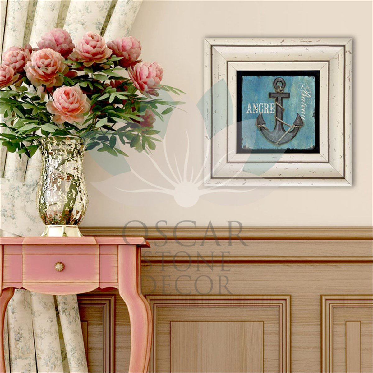 OSCAR STONE DECOR TEKLİ ÇERÇEVELİ DOĞALTAŞ DUVAR DEKORU / CDD-30-083 (WALL DECOR)