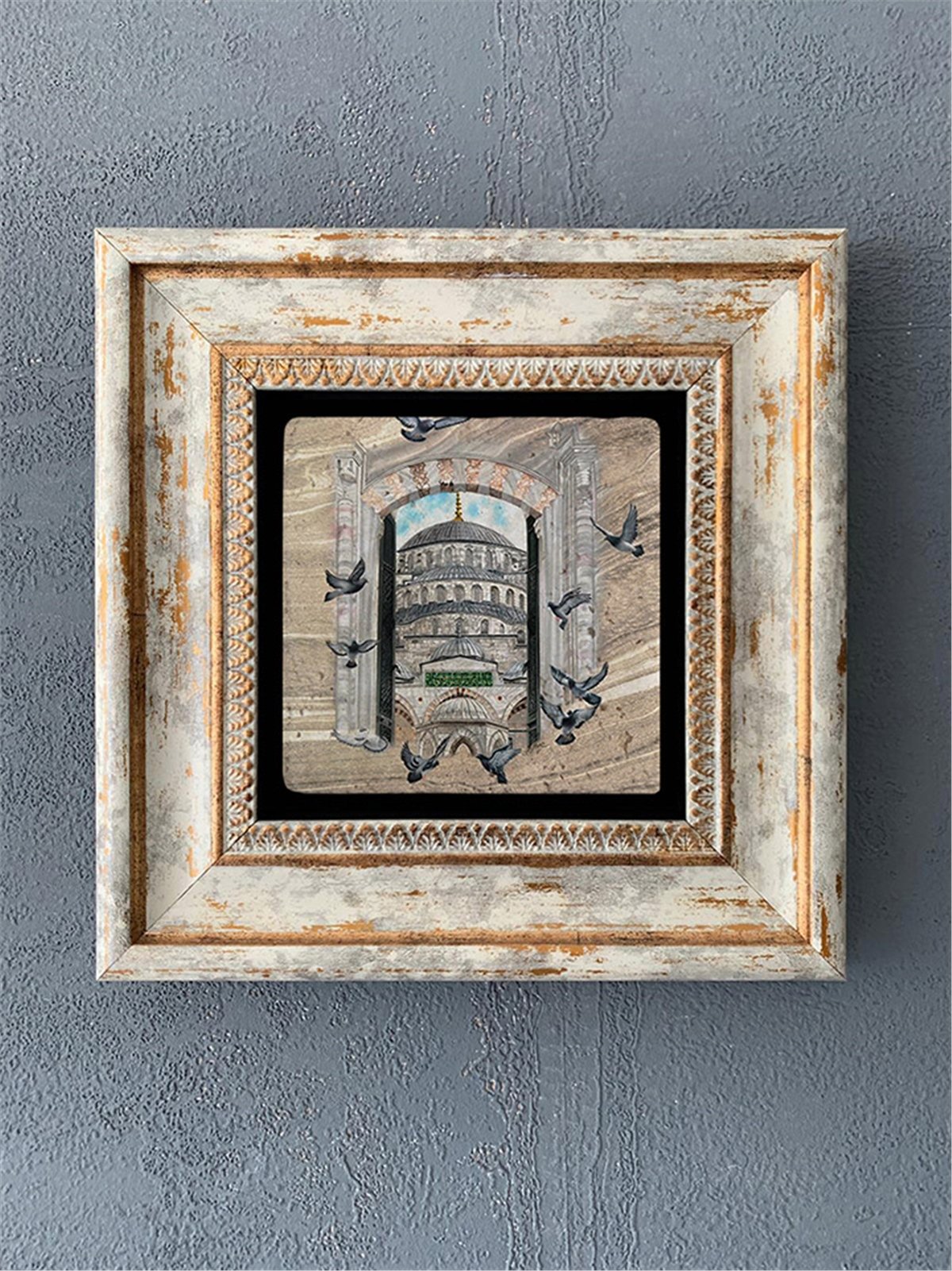 OSCAR STONE DECOR TEKLİ ÇERÇEVELİ DOĞALTAŞ DUVAR DEKORU / CDD1-40-511 (WALL DECOR)