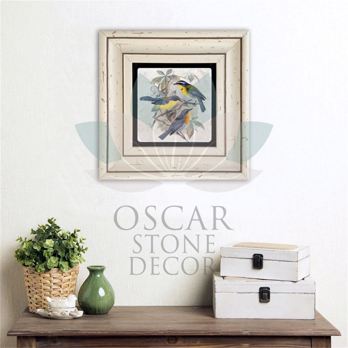 OSCAR STONE DECOR TEKLİ ÇERÇEVELİ DOĞALTAŞ DUVAR DEKORU / CDD-30-010 (WALL DECOR)