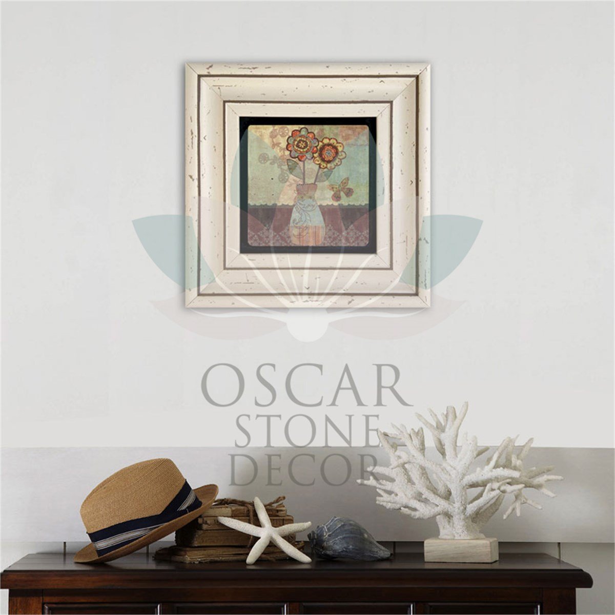 OSCAR STONE DECOR TEKLİ ÇERÇEVELİ DOĞALTAŞ DUVAR DEKORU / CDD-30-058 (WALL DECOR)