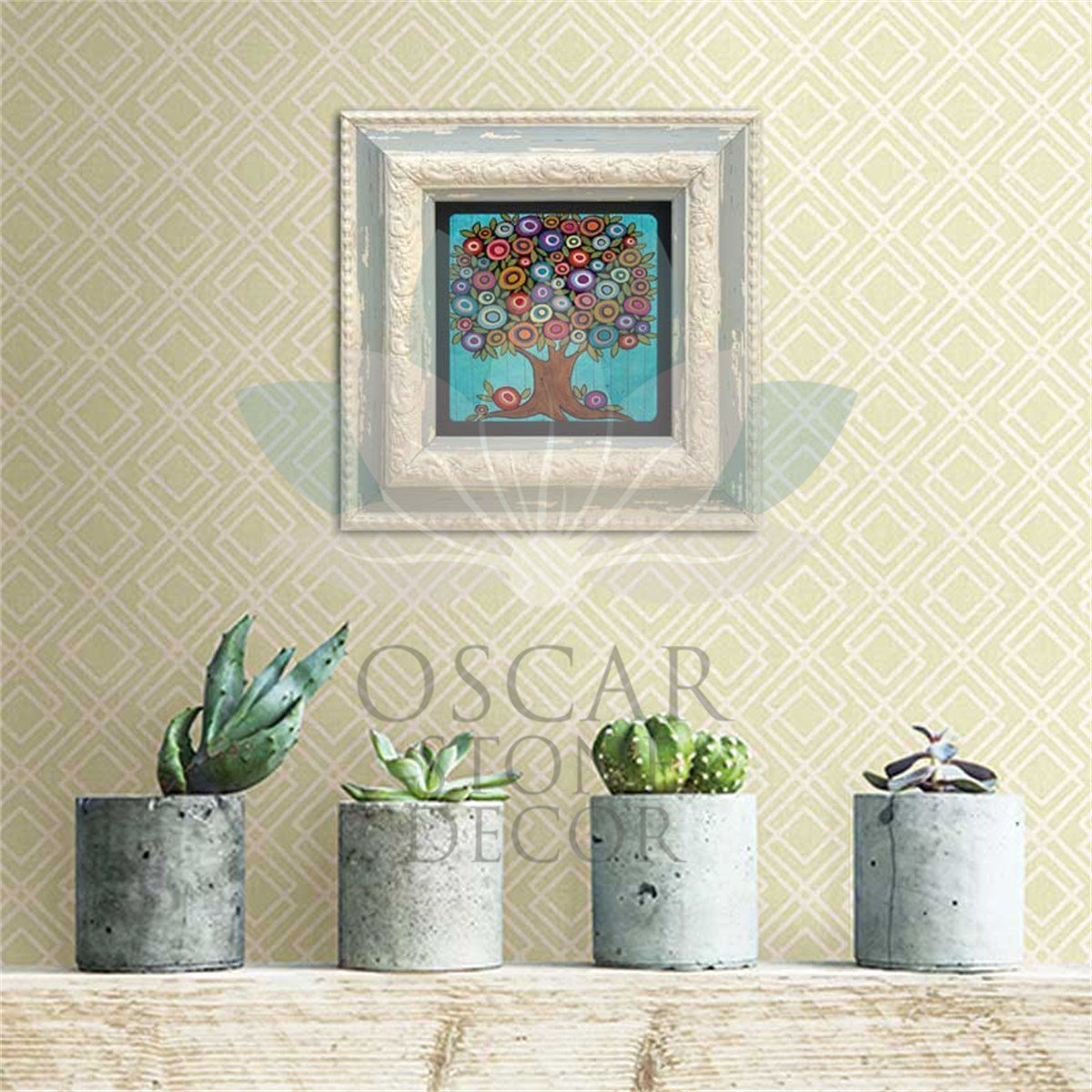 OSCAR STONE DECOR TEKLİ ÇERÇEVELİ DOĞALTAŞ DUVAR DEKORU / CDD-10-016 (WALL DECOR)