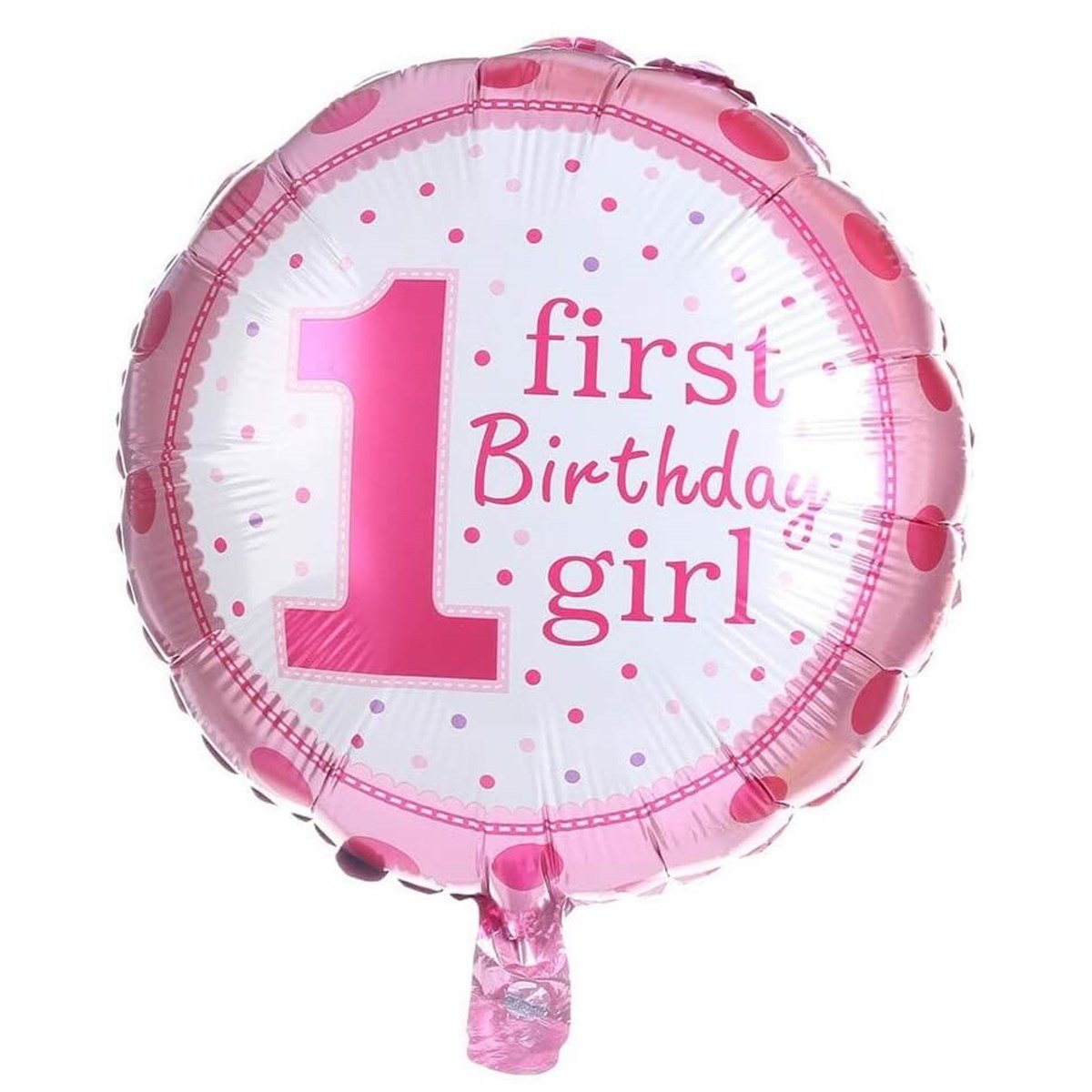 KBK Market 1 Yaş Kız Doğum Günü Folyo Balon