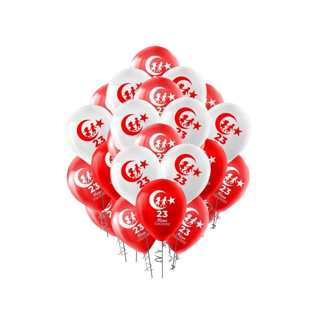 KBK Market 23 Nisan Yazılı Baskılı Balon 25 Adet