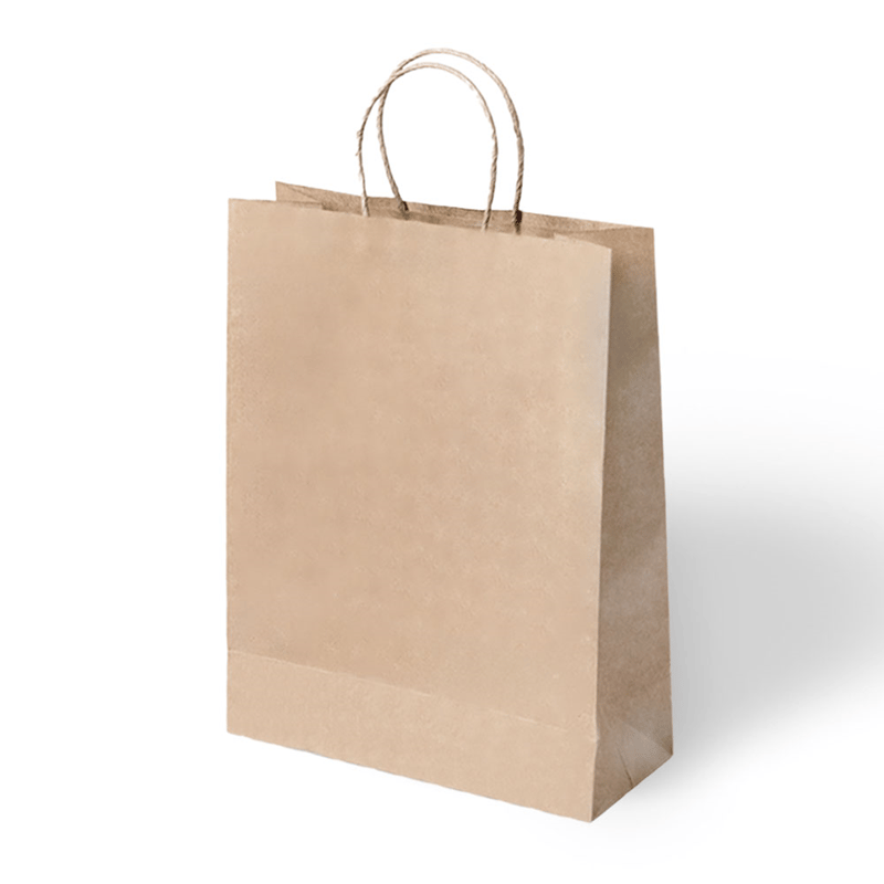 KBK Market 31x12x41 Büküm Saplı Karton Poşet 12 Adet-Hediye Çantası