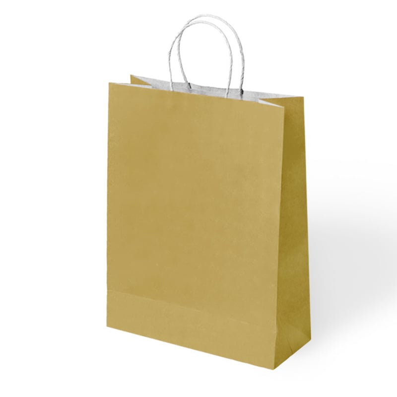 KBK Market 31x12x41 Büküm Saplı Karton Poşet 12 Adet-Hediye Çantası