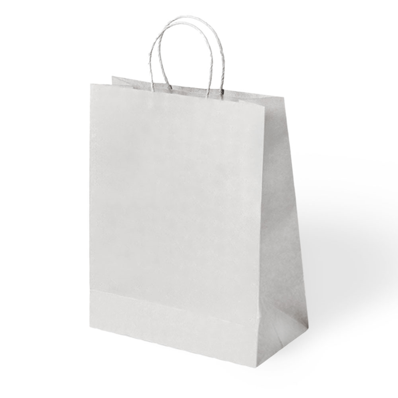 KBK Market 31x12x41 Büküm Saplı Karton Poşet 12 Adet-Hediye Çantası