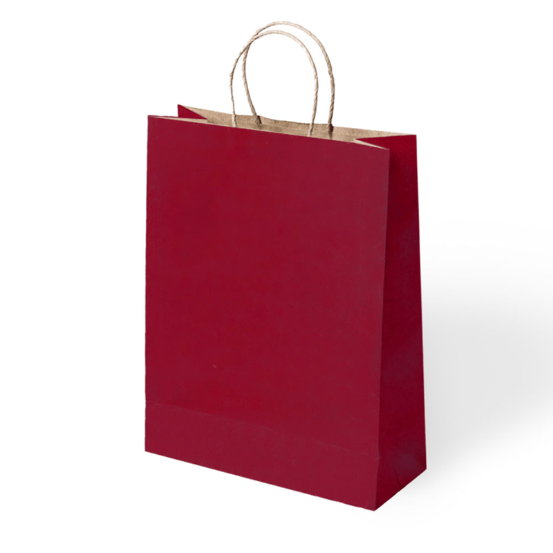 KBK Market 31x12x41 Büküm Saplı Karton Poşet 12 Adet-Hediye Çantası