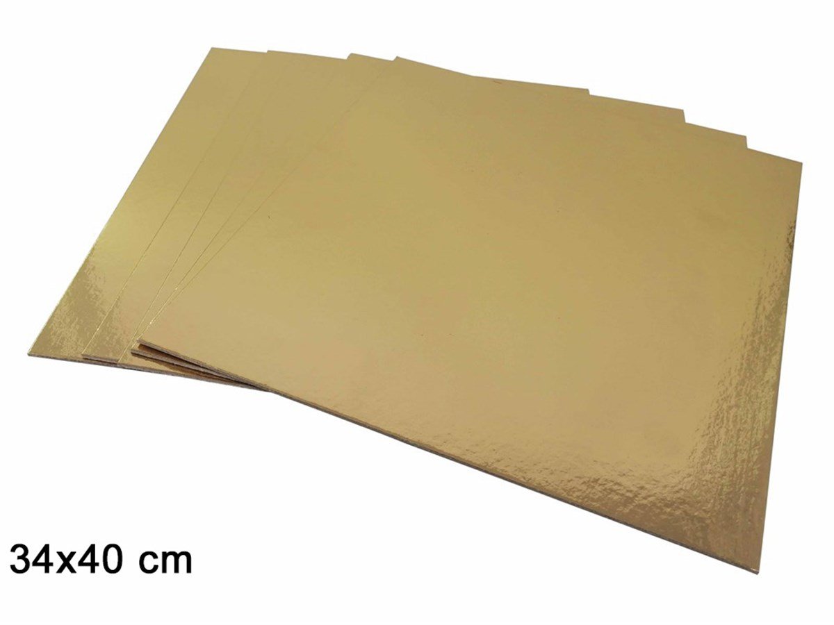 KBK Market Altın Dikdörtgen Pasta Altlığı 34*40 cm