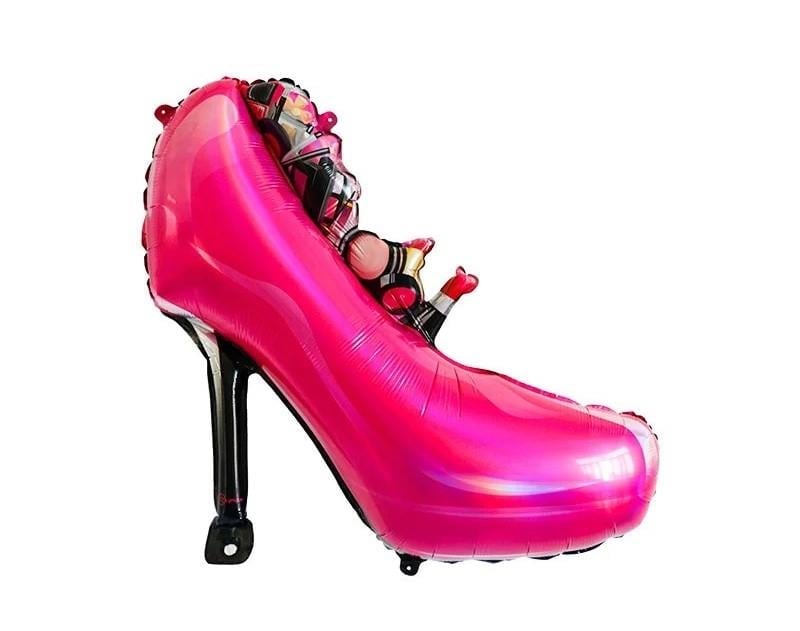 KBK Market Barbie Stiletto Topuklu Ayakkabı Folyo Balon 