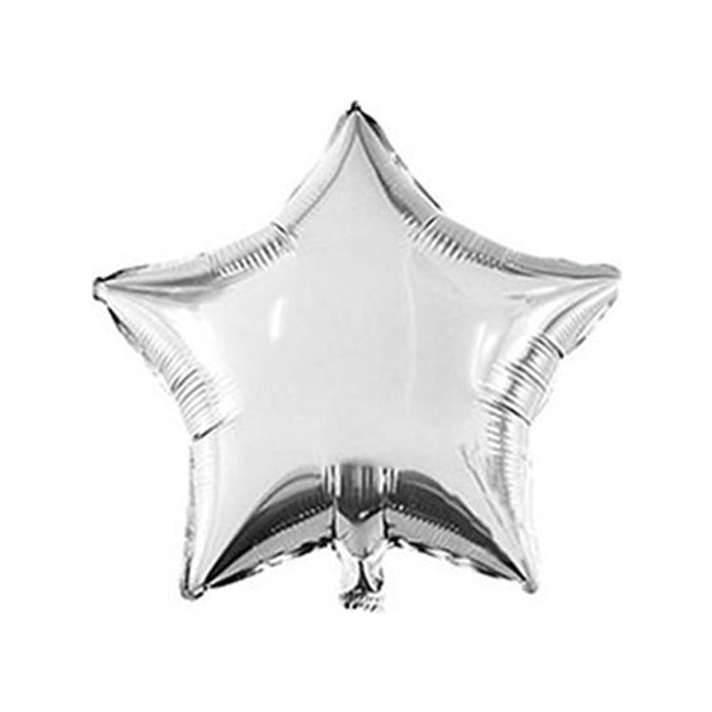 KBK Market Folyo Yıldız Balon 25 cm Gümüş