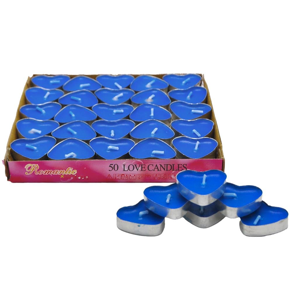 KBK Market Kalpli Tealight Mum Mavi 50 Adet
