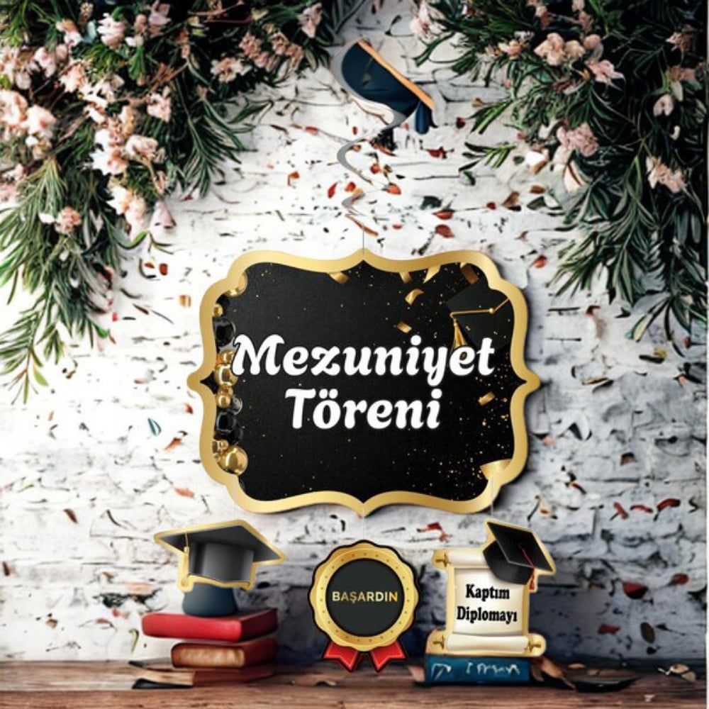 KBK Market  Mezuniyet Asmalı Tavan Süs