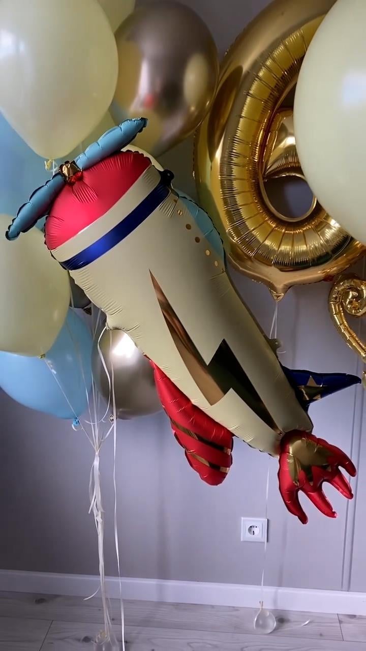 KBK Market Model Uçak Folyo Balon Seti