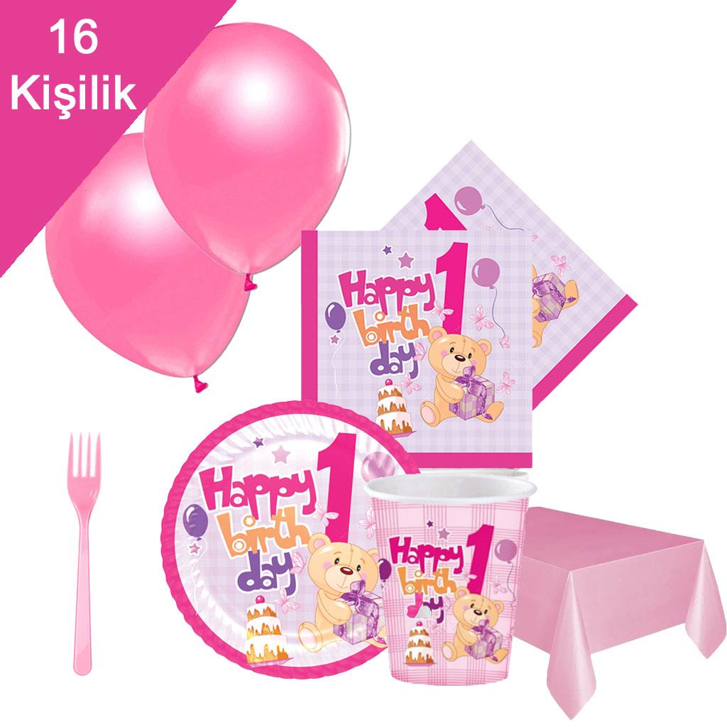 KBK Market Pembe 1 Yaş Kullan At Set 16 Kişilik 