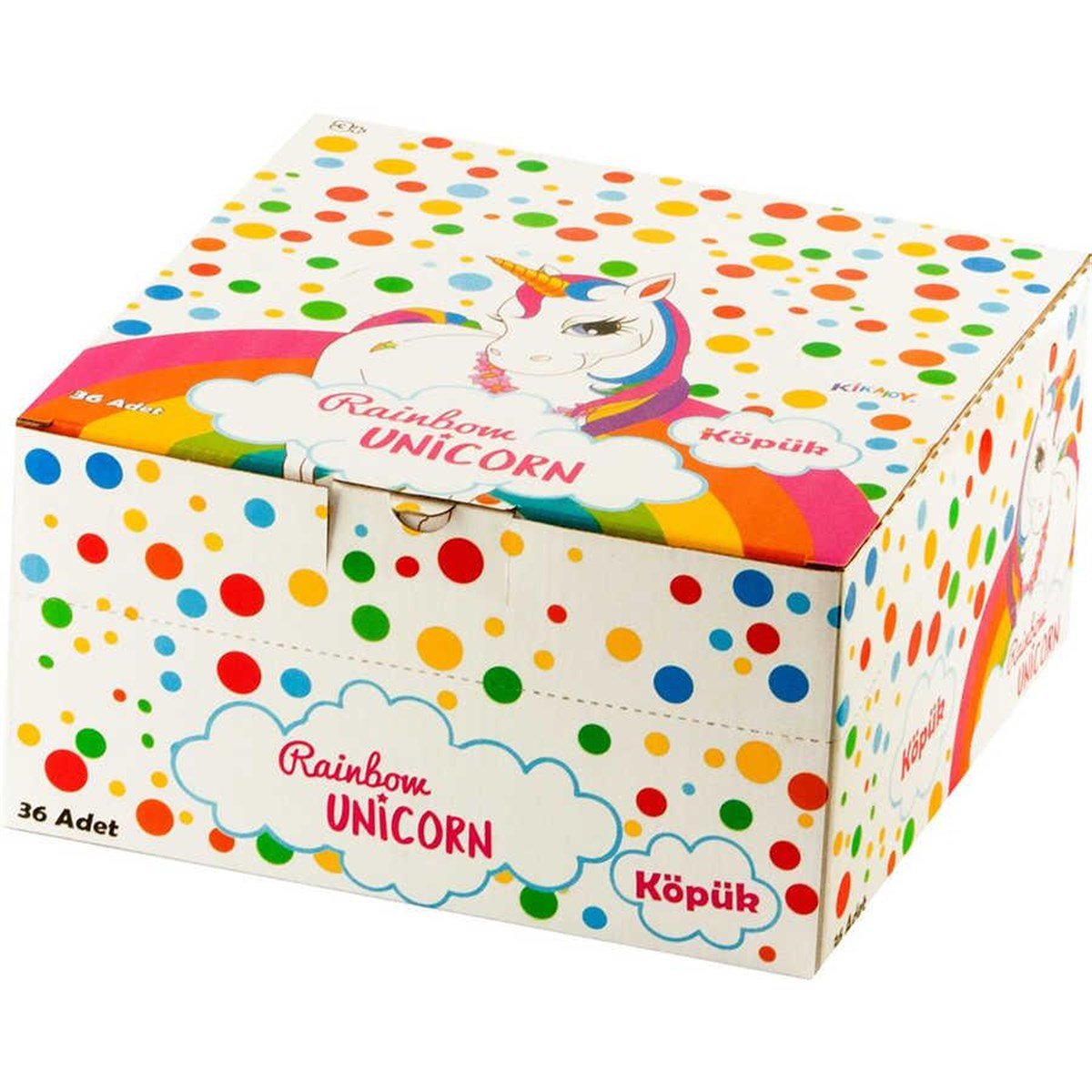 KBK Market Rainbow Unicorn Köpük Balon 36 Adet