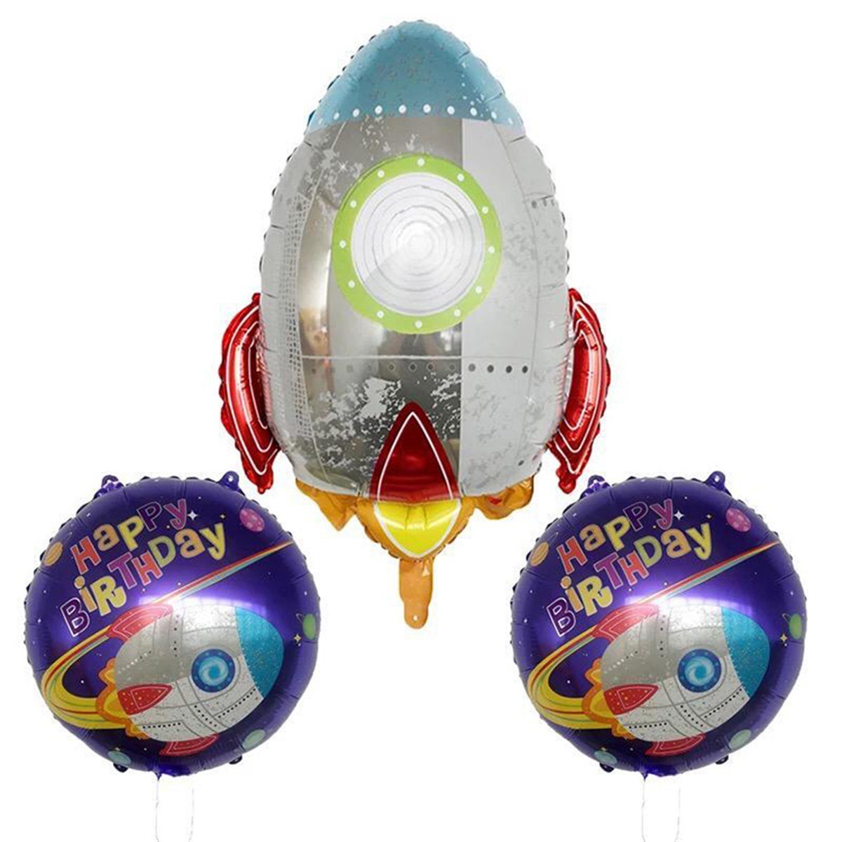 KBK Market Roket Uzay Folyo Balon Seti