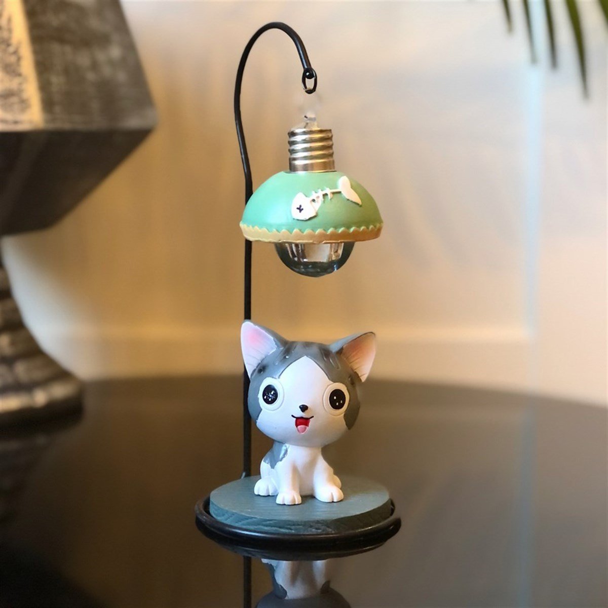 KBK Market Sevimli Kedi Işıklı Masa Lambası