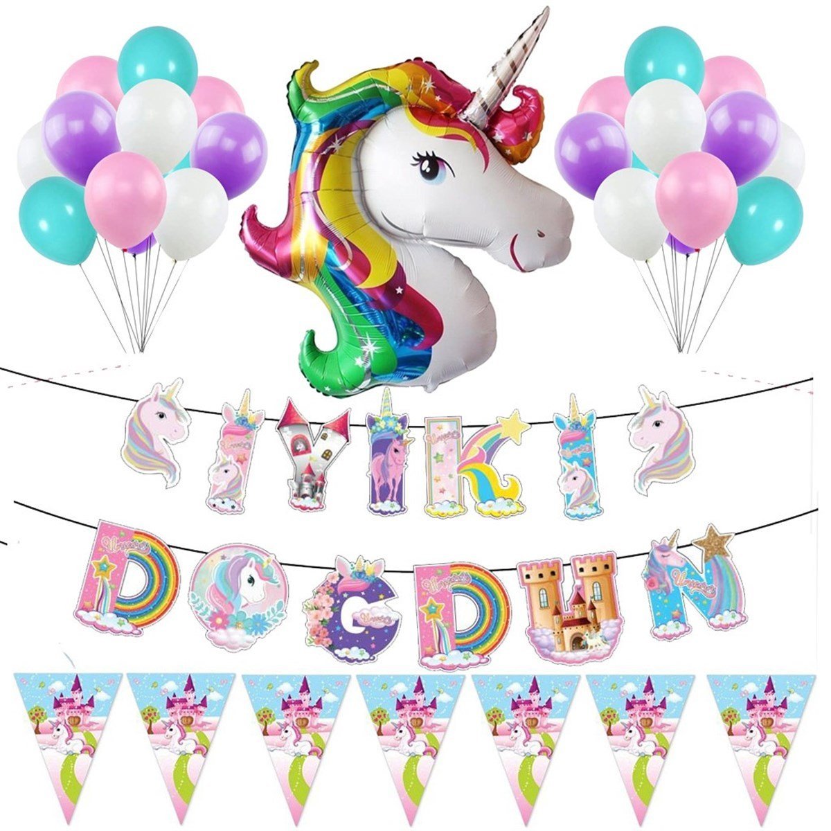 KBK Market Unicorn Balon  Seti