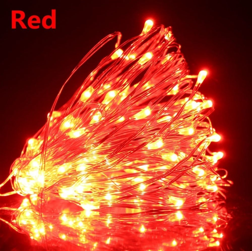3 M KIRMIZI PERİ LED TEL LED 2 PİLLİ