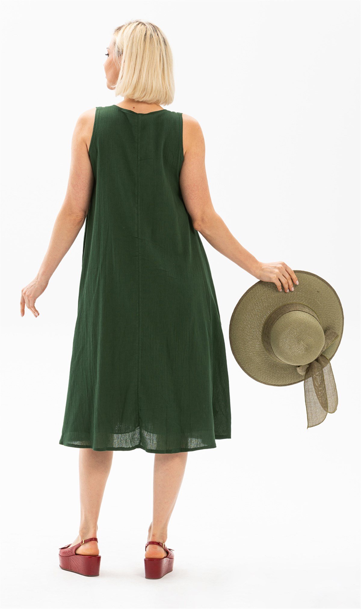 Gokce Dress Green