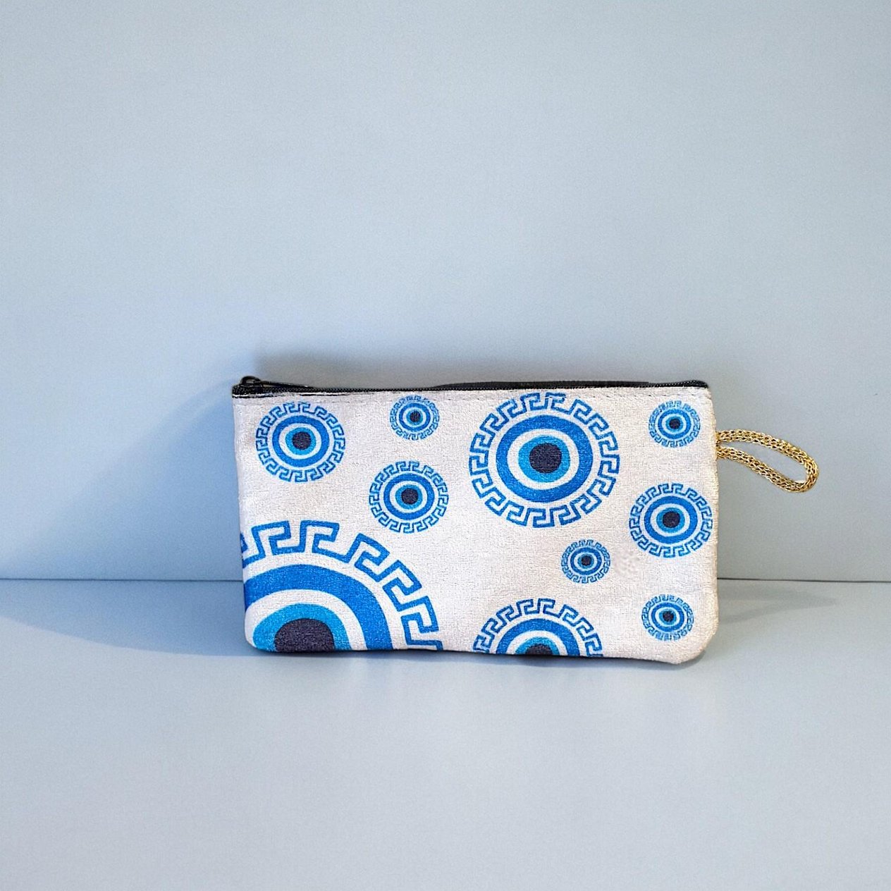 18x10Cm Nazar  Desenli (Desen Seçenekli) Kadife Cüzdan