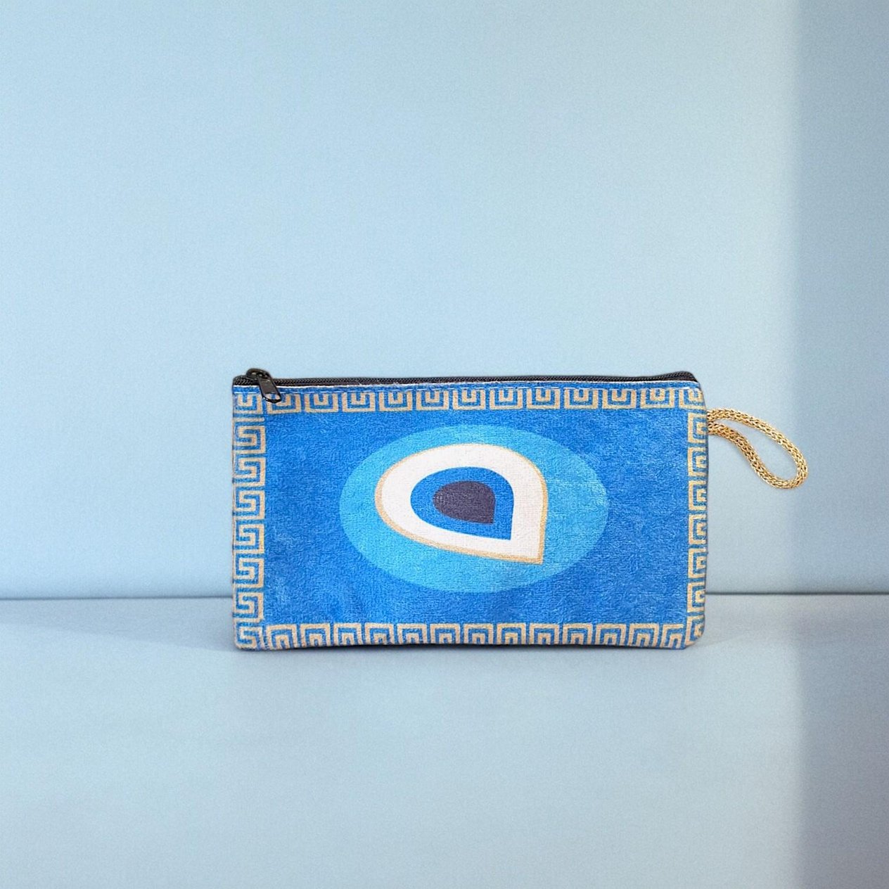 18x10Cm Nazar  Desenli (Desen Seçenekli) Kadife Cüzdan