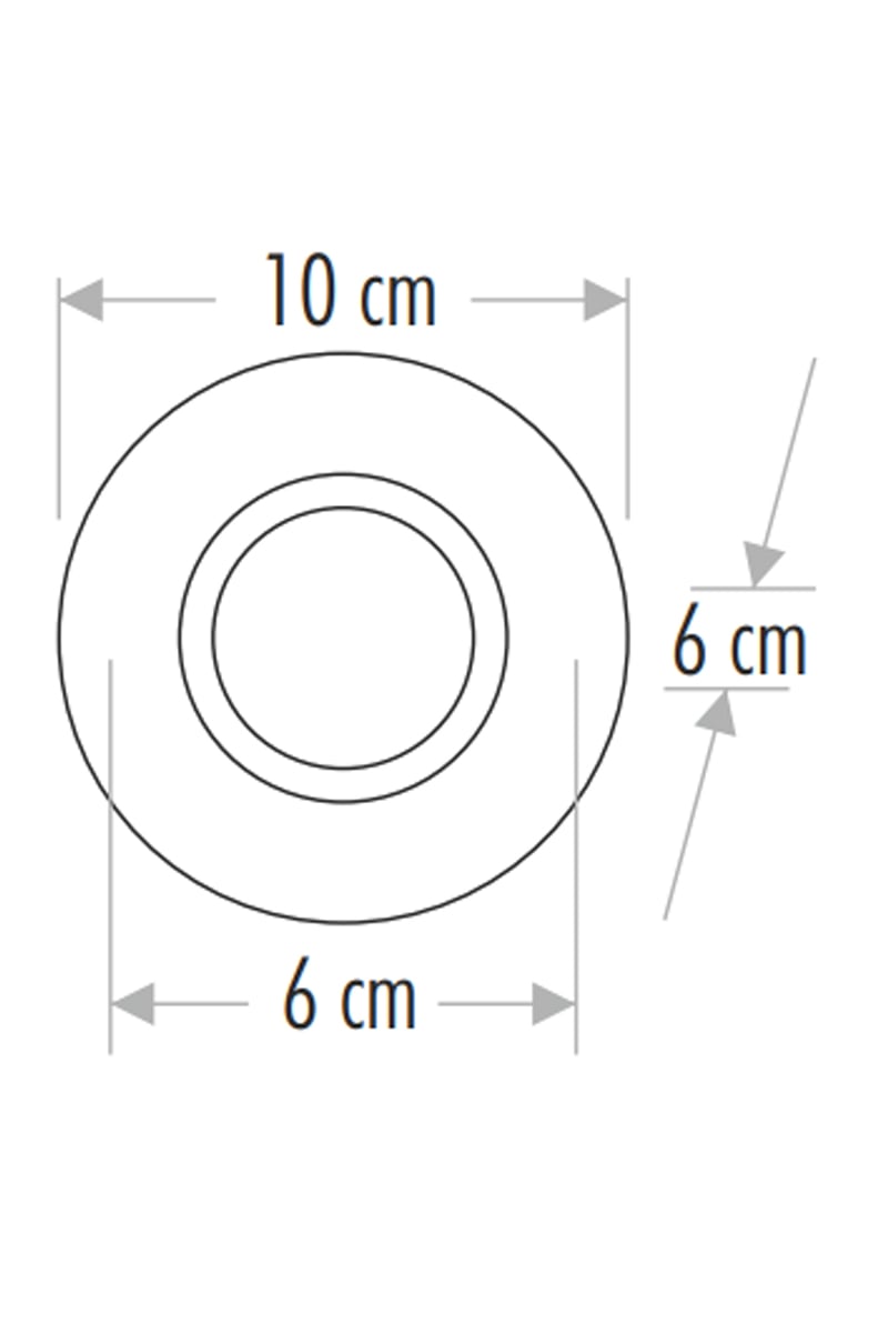 CataCata CT-6594 Sümbül Dekoratif Cam Spot Kasası GU10