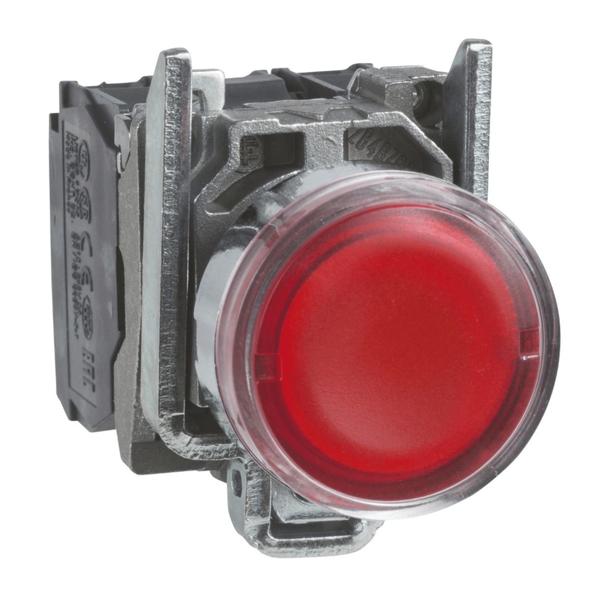 SchneiderSchneider XB4BW34B5 Kırmızı Sıva Altı Eksiksiz Işıklı Buton Ø22 Yaylı Dönüş 1Na+1Nk 24V 