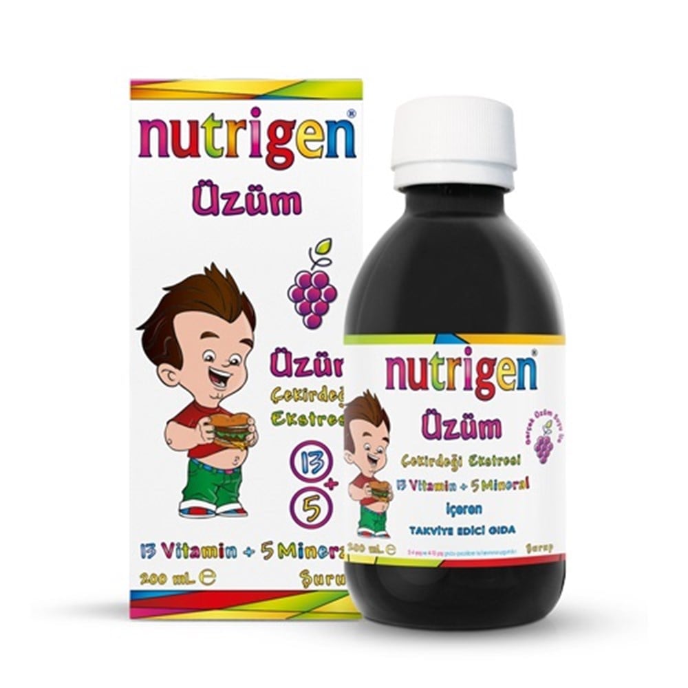 Nutrigen Üzüm Çekirdeği Ekstreli Vitamin Şurubu 200ml