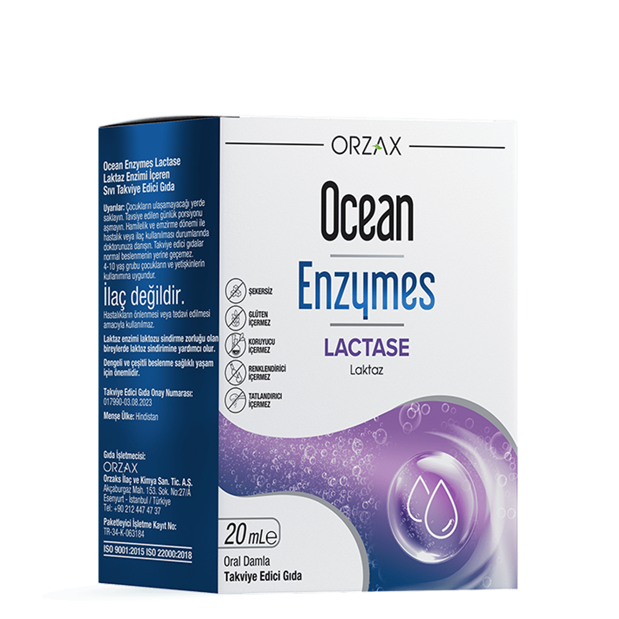 Ocean Enzymes Lactase Damla 20 ml