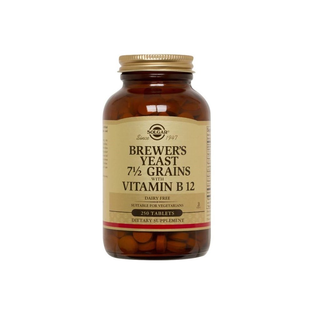 Solgar Brewer's Yeast With Vitamin B12 250 Tablet