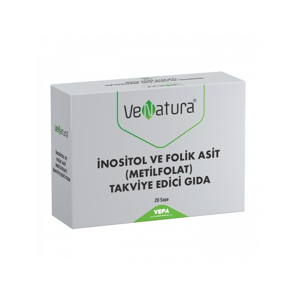 VeNatura İnositol ve Folik Asit (Metil Folat) 20 Saşe