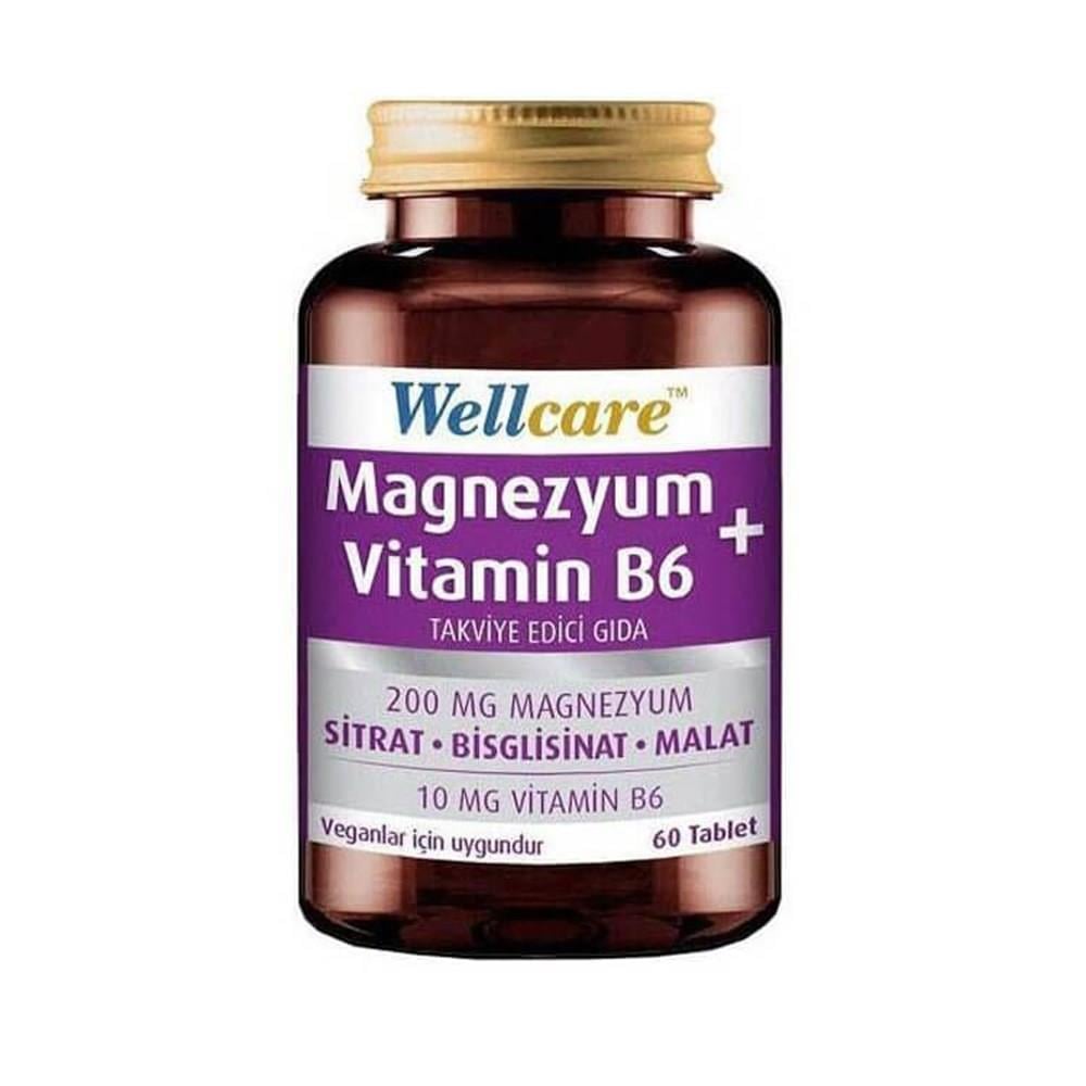 Wellcare Magnezyum ve Vitamin B6 60 Tablet