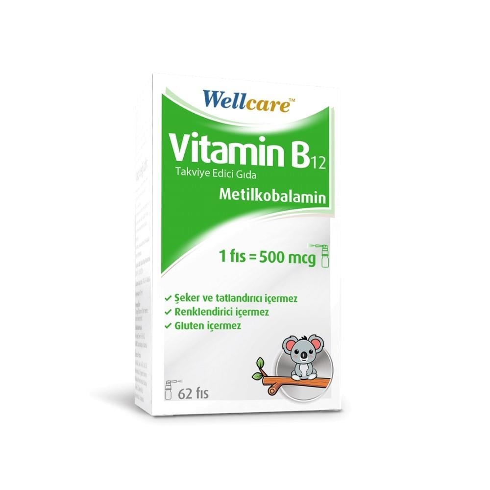 Wellcare Vitamin B12 500 mcg Sprey 62 Puf