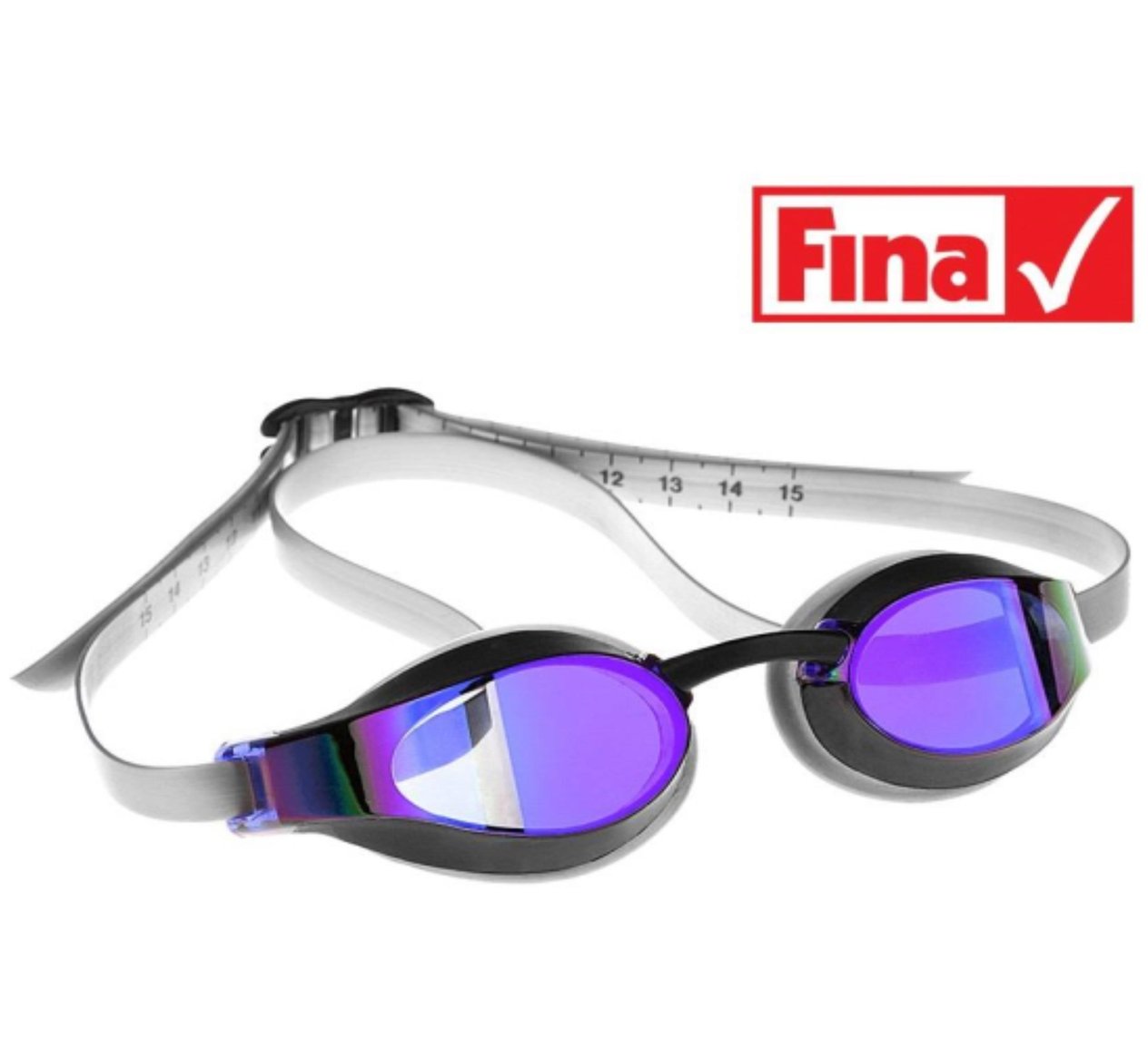 Mad Wave Racing goggles X-LOOK rainbow Violet One 