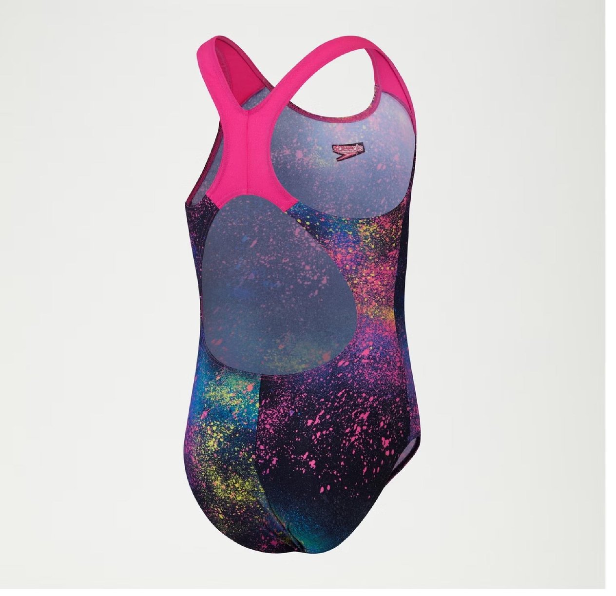 Speedo Digital Allover Splashback Kız Çocuk Yüzücü Mayosu