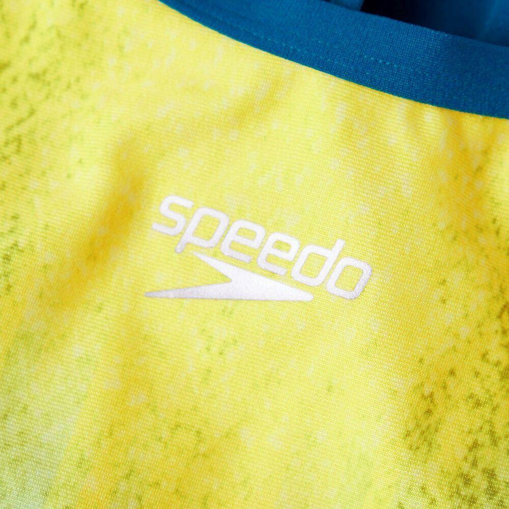 Speedo Placement Digital Turnback Kadın Yüzücü Mayosu