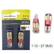 AMPUL 57 LED 12V  CANBUS BEYAZ  T10  DiPSiZ TK